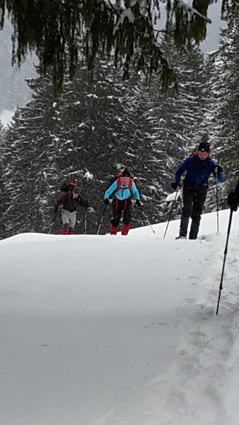 05-Schneeschuhgruppe oberhalb Saemtisersee