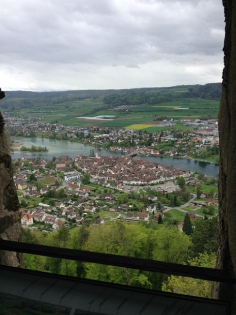 Blick auf Stein am Rhein von der Burg Hohenklingen