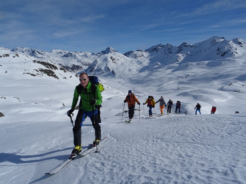 04 EWF-Skiwoche 2019, 3.3. Aufstieg zum Piz Turba Gr1 DSC03025