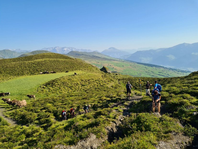 11 - im Aufstieg zum Piz Beverin, Blick zurueck Richtung Heinzenberg