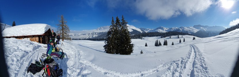 Panoramasicht zur Sulzfluh